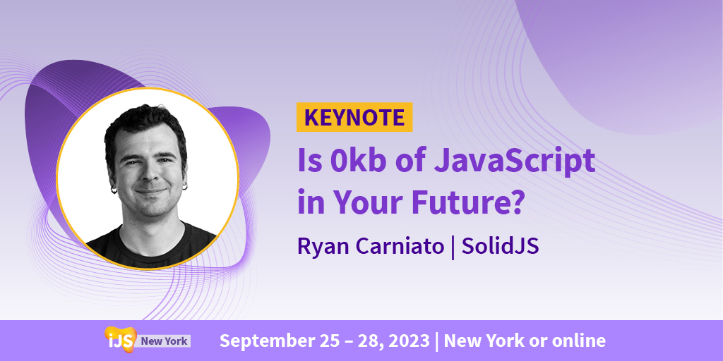 JavaScriptCon's tweet image. Revolutionize your #WebDevelopment game with the latest #JavaScriptFrameworks at #DevOpsCon!
โก๏ธ ow.ly/AFIX50O9Y9Fโฌ
๏ธ
Expert Talks: @solid_js @RyanCarniato
Join us and stay ahead of the game as we explore the server side, come back & solve the browser's #JavaScript burden.