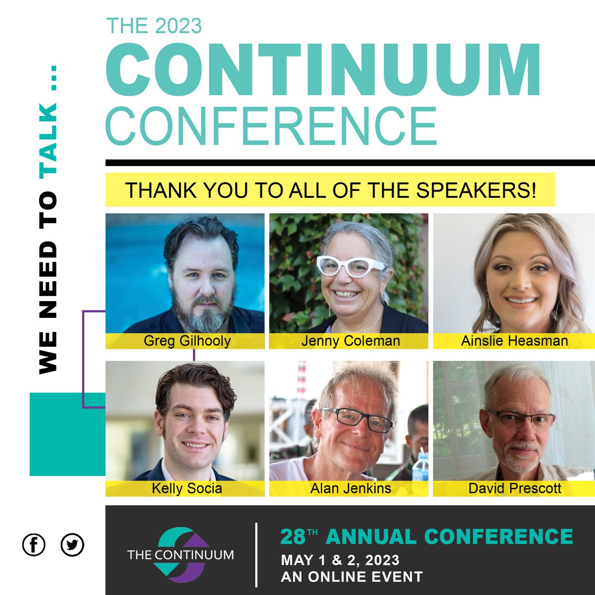 #ThankYou to all of the amazing speakers and attendees for making the 2023 #ContinuumConference a huge success! Your participation and engagement made it truly unforgettable. 

<a href="/GregGilhooly/">Greg Gilhooly</a> <a href="/StopItNow/">Stop It Now!</a> <a href="/AinslieHeasman/">Dr. Ainslie Heasman</a> @Talking4Change <a href="/KellyMSocia/">Kelly M. Socia, Ph.D.</a> @SaferSocietyFI