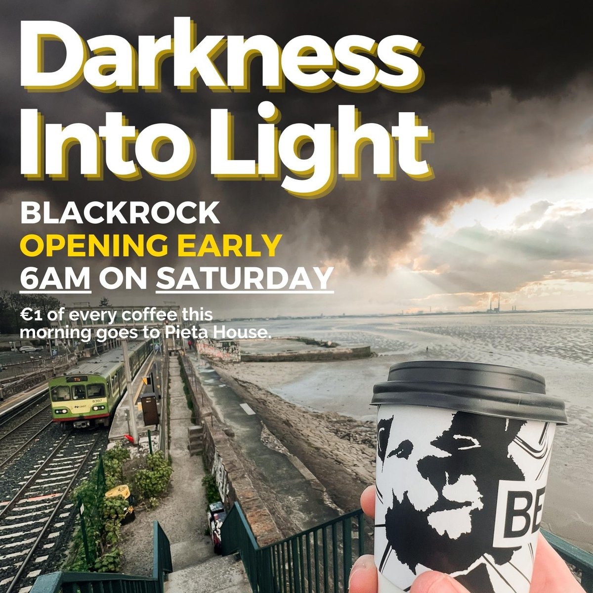 This Saturday the 6th! 💛

We'll be opening up our Blackrock shop to serve coffees to all the lovely people doing Darkness Into Light in the area!

Drop in after your sunrise walk or swim, we'll be open at 6am 🖤🐻

#bearmarketcoffee #darknessintolight #DIL2023