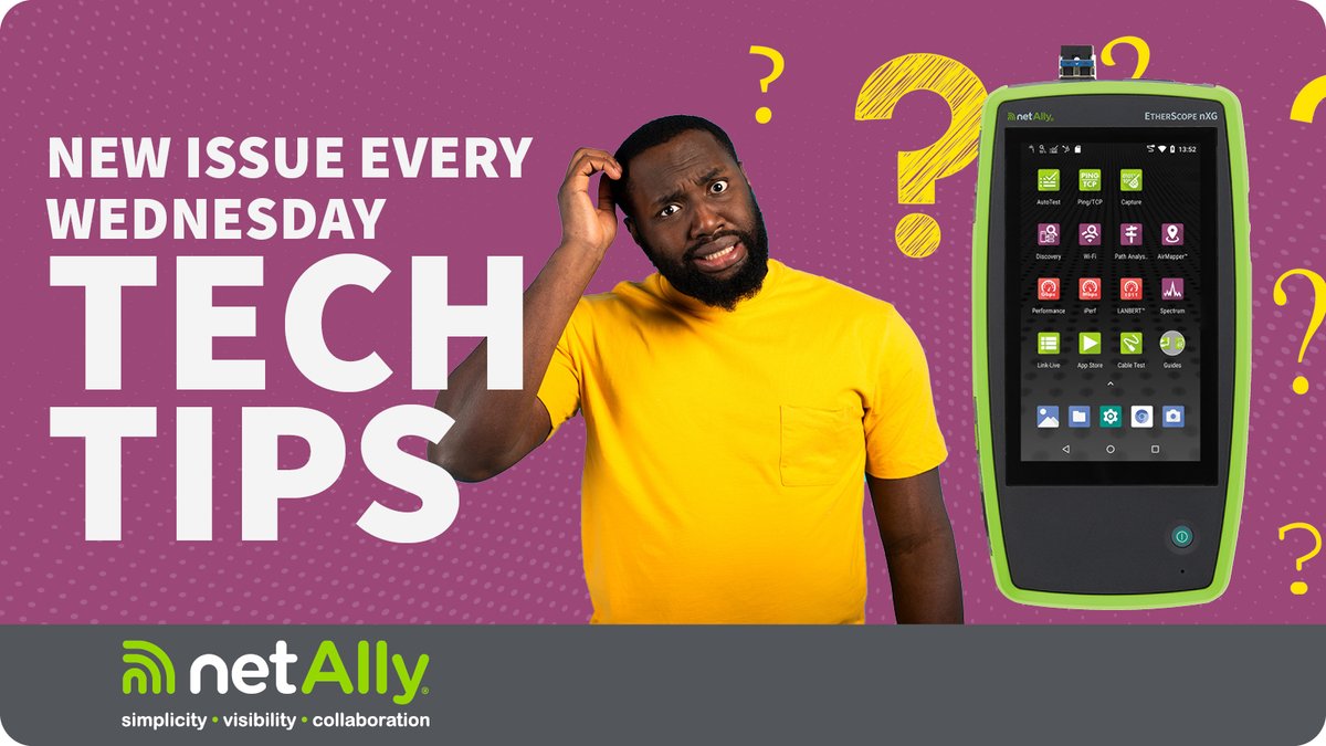 NetAlly's tweet image. Wednesday Tech Tips - Import ACL files to your AirCheck G3 or EtherScope nxG  
youtu.be/XOTfLM-af-s

#AirCheck #EtherScope #TechTips #NetAlly #networktesters
