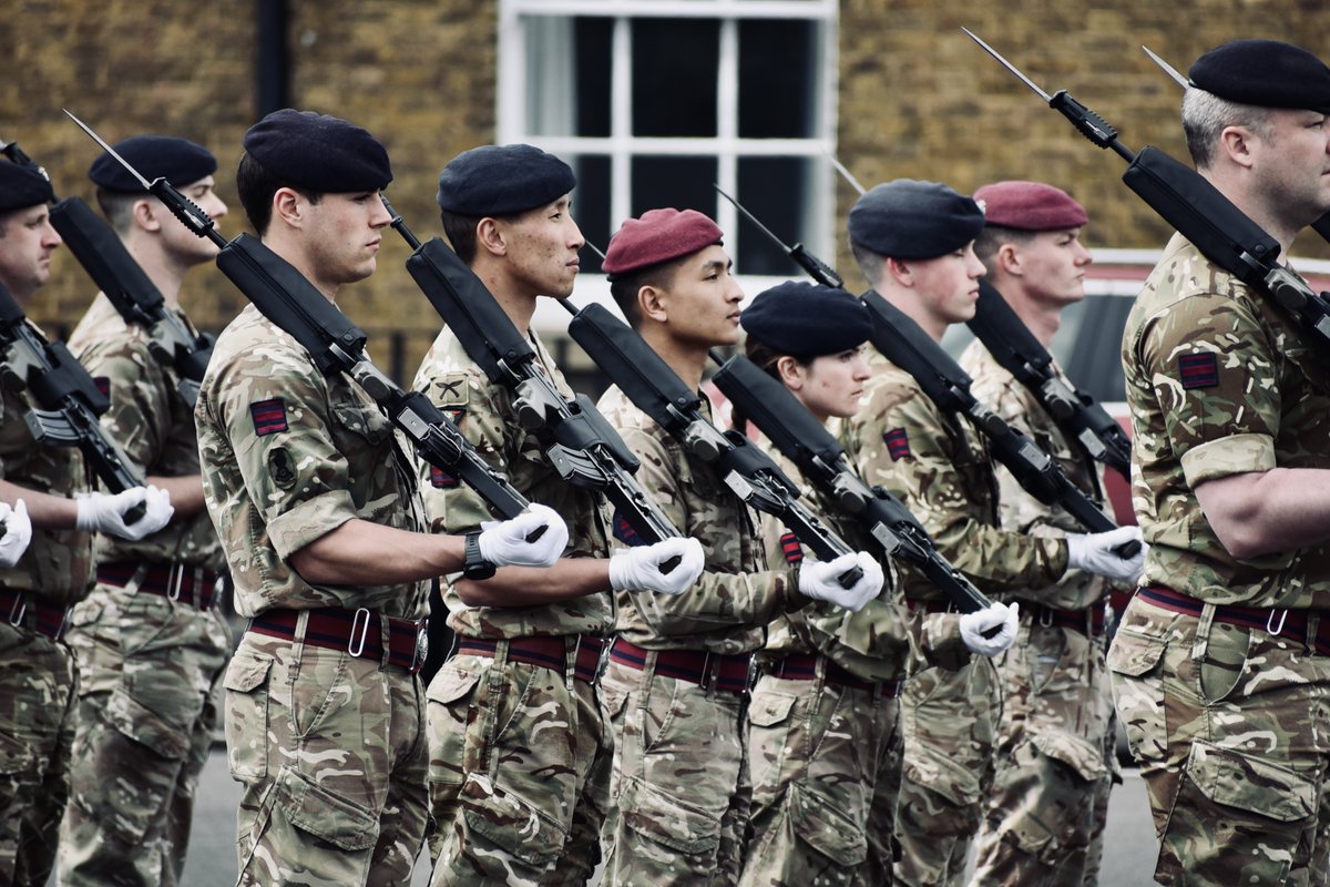 With The #Coronation fast approaching, members of our #SapperFamily taking part in the ceremony have been perfecting their drill for the big day! We wish them all the best for Saturday! 🫡💪 @BritishArmy #RoyalEngineers #Ubique