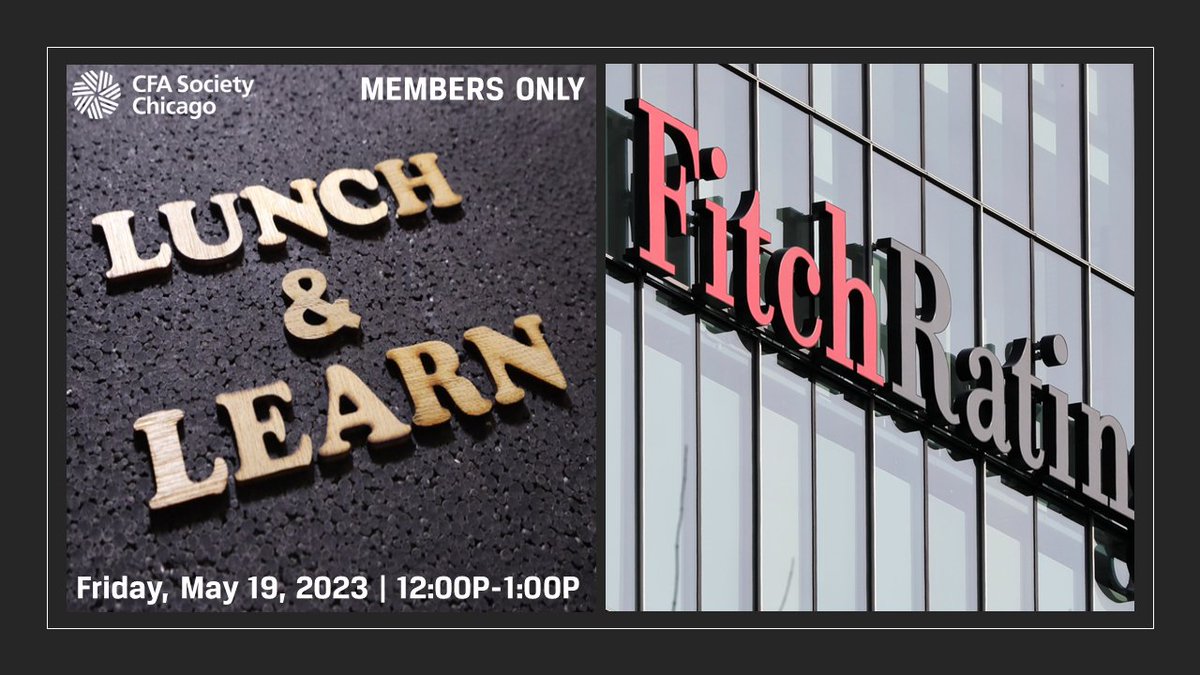 Interested in working for Fitch?  Join CFA Society Chicago and <a href="/FitchRatings/">Fitch Ratings</a> for a Lunch and Learn that will provide members with an overview of Fitch, discuss the benefits of a career in credit and what   an analytical role is like at Fitch.  Register at ow.ly/1kz450OaWsf