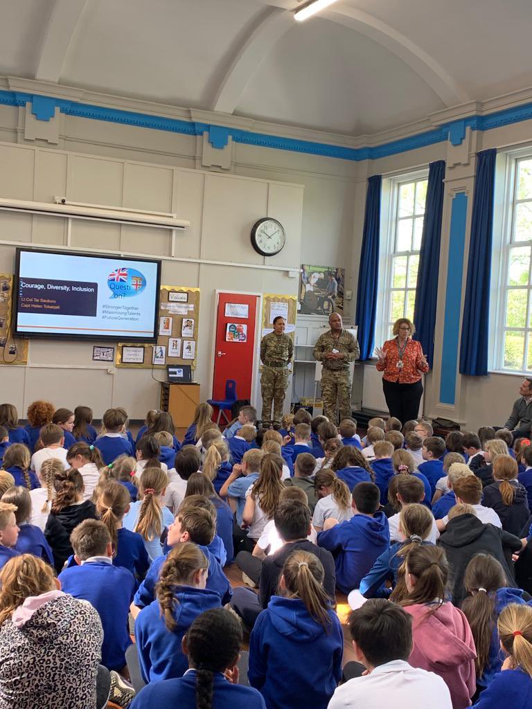 Thank you so much to Governor Paul Lyons for arranging our visit with Tai and Helen. Tai the most highly decorated Fijian Officer in British Army, was awarded the Queens Gallantry Medal for his services in Afghanistan. Spoke to the children about Courage,Diversity and Inclusion.