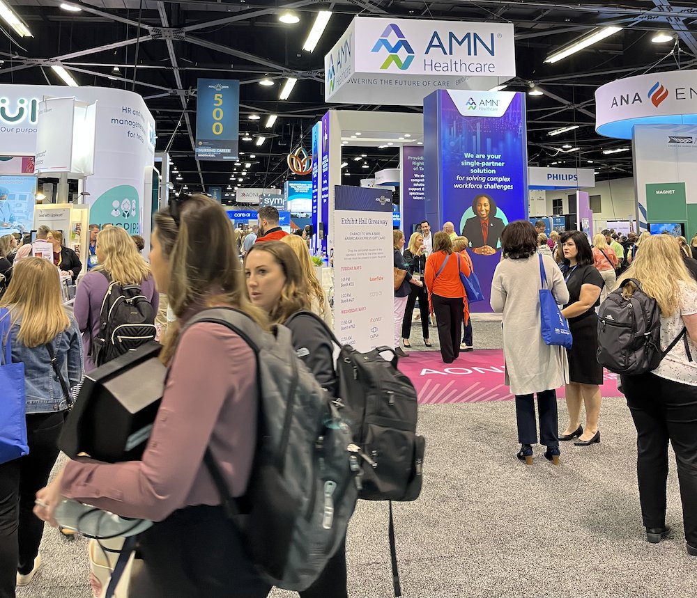 TradeshowLogic's tweet image. #AONL2023 is buzzing with the latest healthcare trends, technology and bright ideas shaping the future of the profession. We’re excited to be here to support @tweetAONL and all the dedicated #nurseleaders who are participating.

#tradeshowlogic #smarteventsolutions