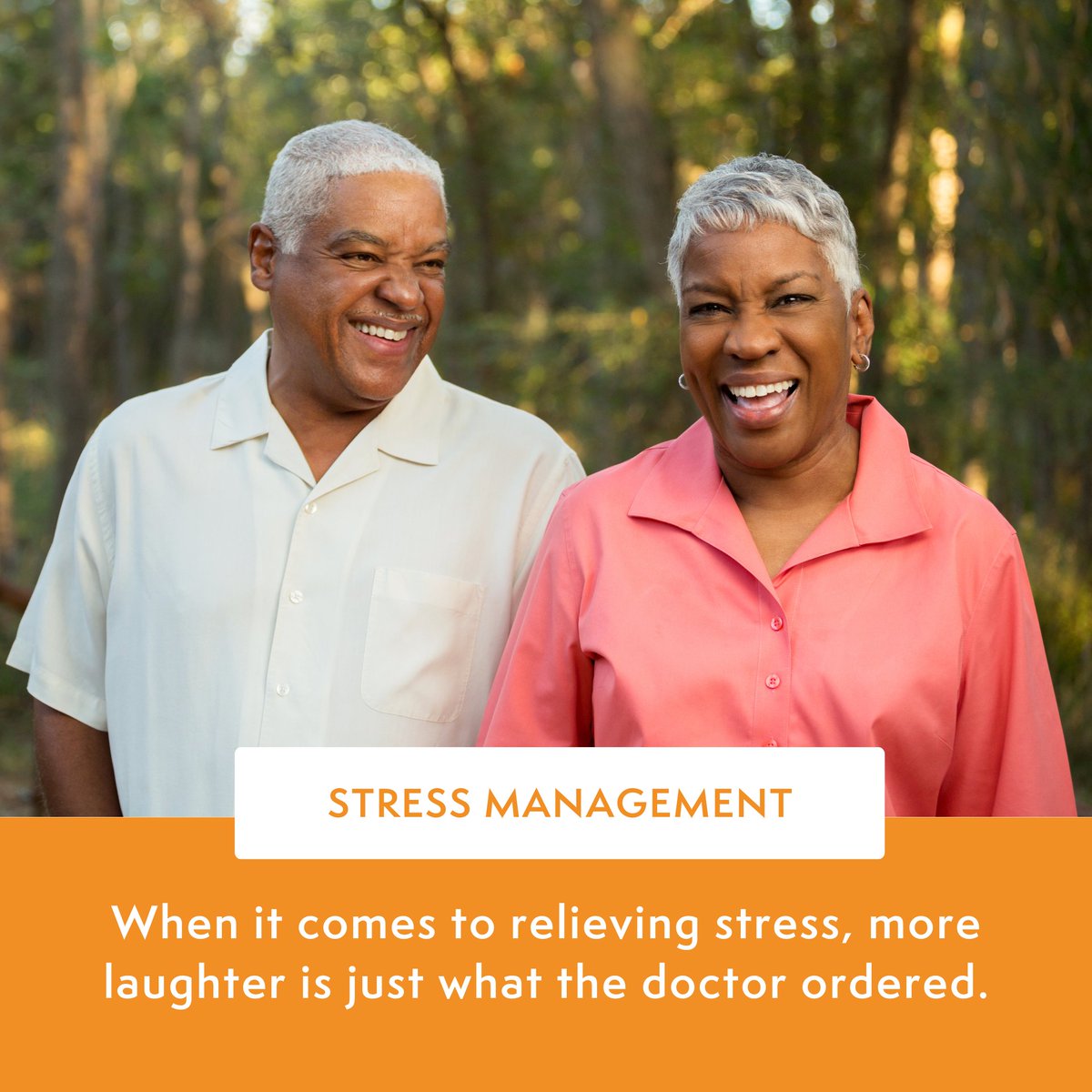 In today's fast-paced world, stress has become an inevitable part of our lives. According to @MayoClinic, #laughter is one of the most effective and enjoyable ways to reduce stress. 

#WorldLaughterDay #StressRelief #StressManagement #LifestyleWellness #WholePersonCare