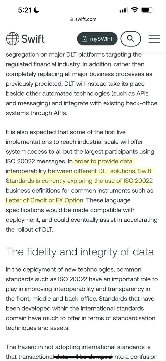 ISO 20022.... LET'S DO IT tweet media