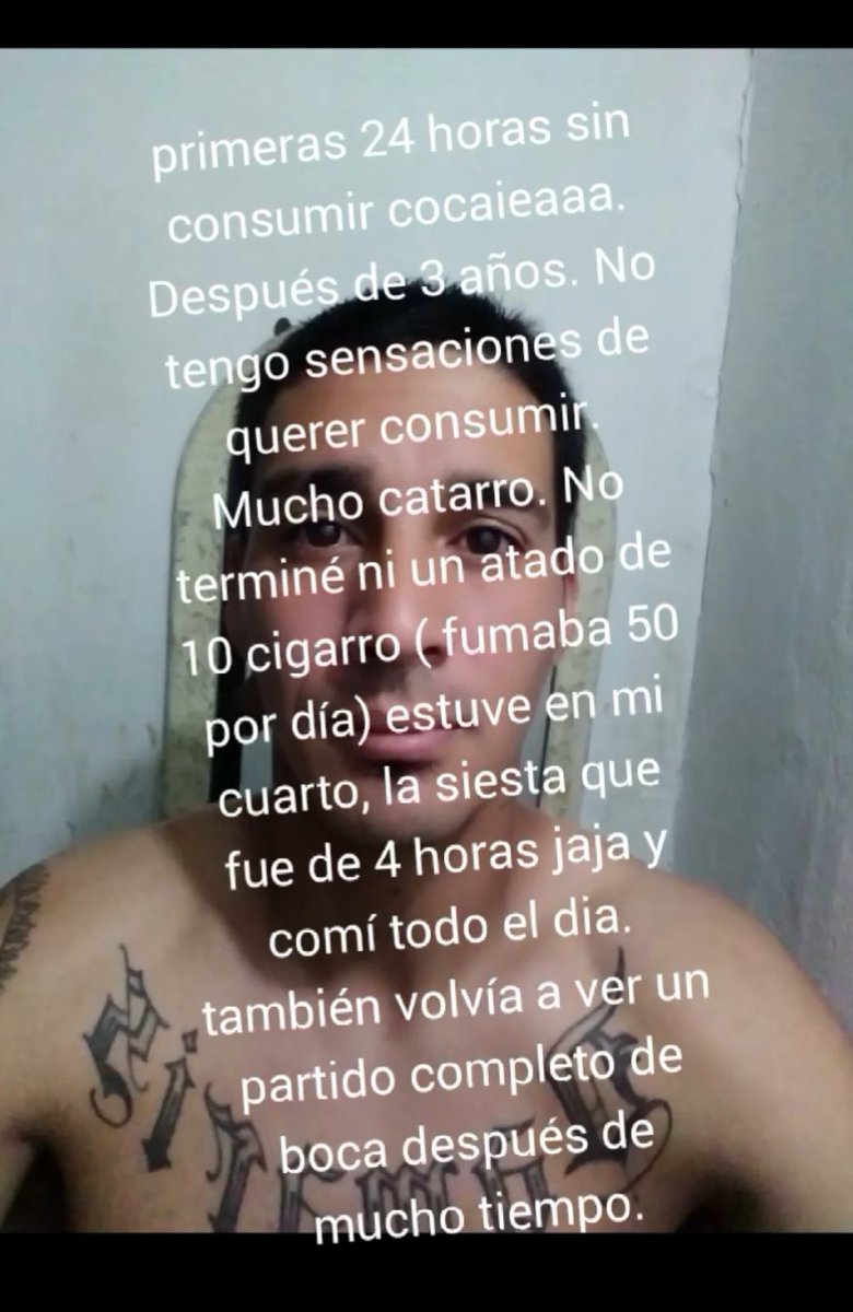 bueno llevo un dia sin coca