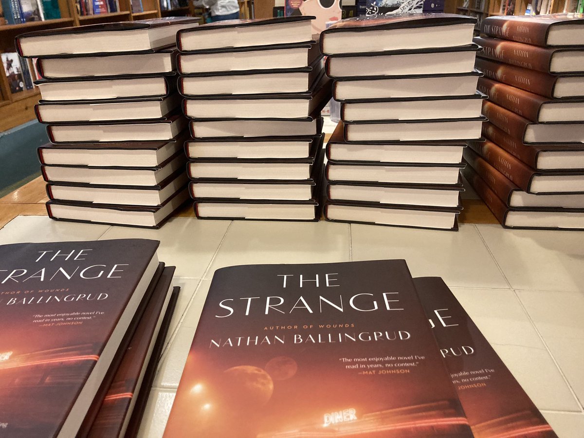 THE STRANGE should be getting back in stock now. And if you want it signed, you can always request it through @Malaprops.