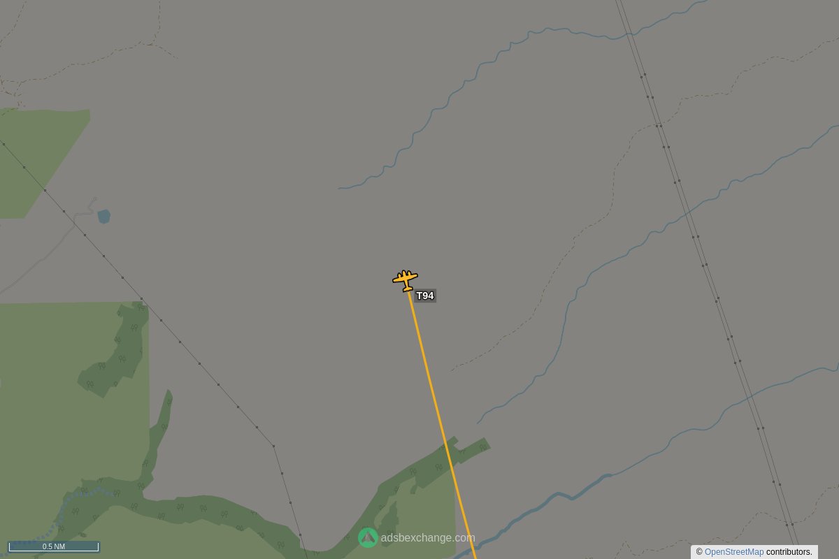 ffoverhead's tweet image. CalFire aircraft #N442DF callsign #T94 (S2P) was seen near Tehama County, CA at approximately 20:45 UTC squawking 1255 globe.adsbexchange.com/?icao=a5525c&amp;amp;z… #CalFire