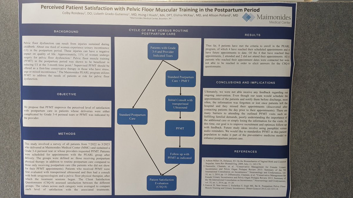 So excited to be sharing our early experience with the ⁦@MaimoHealth⁩ PEARL #postpartum program with early #pelvicfloorPT ⁦@MaimoUrology⁩