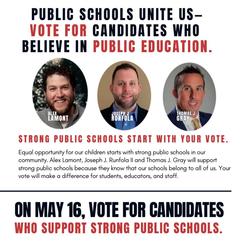 When we do what’s best for the students, we always do what’s best for the school community!  We, <a href="/LockportEducat1/">Lockport Education Association</a>, are excited to endorse the following candidates who know that #PublicSchoolsUniteUs <a href="/nysut/">NYSUT</a> <a href="/NYSUTWNY/">NYSUT WNY</a> <a href="/WNYALF/">WNYALF, AFL-CIO</a> <a href="/MikeLuick416/">Michael Luick</a> <a href="/shawnhaley33/">Shawn</a> <a href="/LouisaPacheco/">Louisa Fletcher-Pacheco 🍎🐺</a> <a href="/coachcant/">Coach</a>