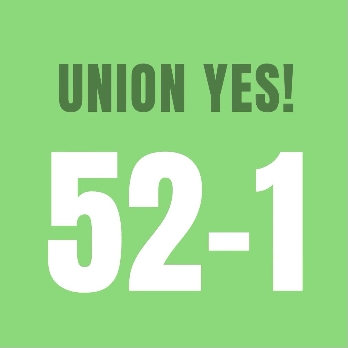 WE HAVE OUR UNION!!! #victory #UnionStrong #UnionsForAll