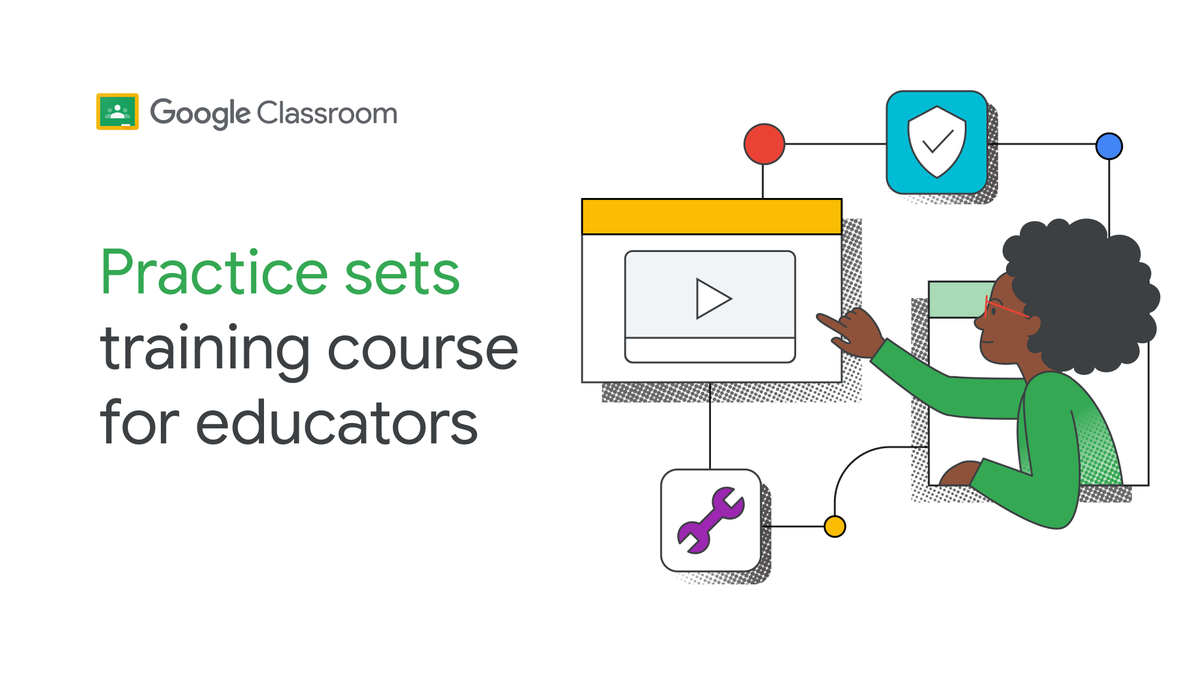 GoogleForEdu's tweet photo. Have you tried practice sets in #GoogleClassroom? Check out this on-demand course that walks you through how to:

👨🏻‍💻Create practice sets
👩🏽‍🏫Assign them to students
📉Analyze student performance, see class-wide trends, and use data to inform instruction
https://t.co/50LDFK33YP https://t.co/68OA6xadBV