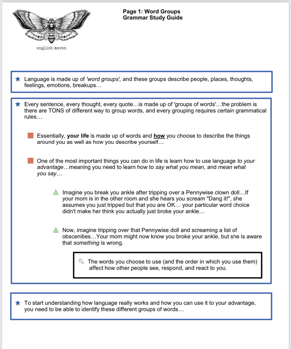 fredcroogerX's tweet image. started my revamping of my #grammar #studyguides for my freshman next year 🖤

page 1…starting basic lol