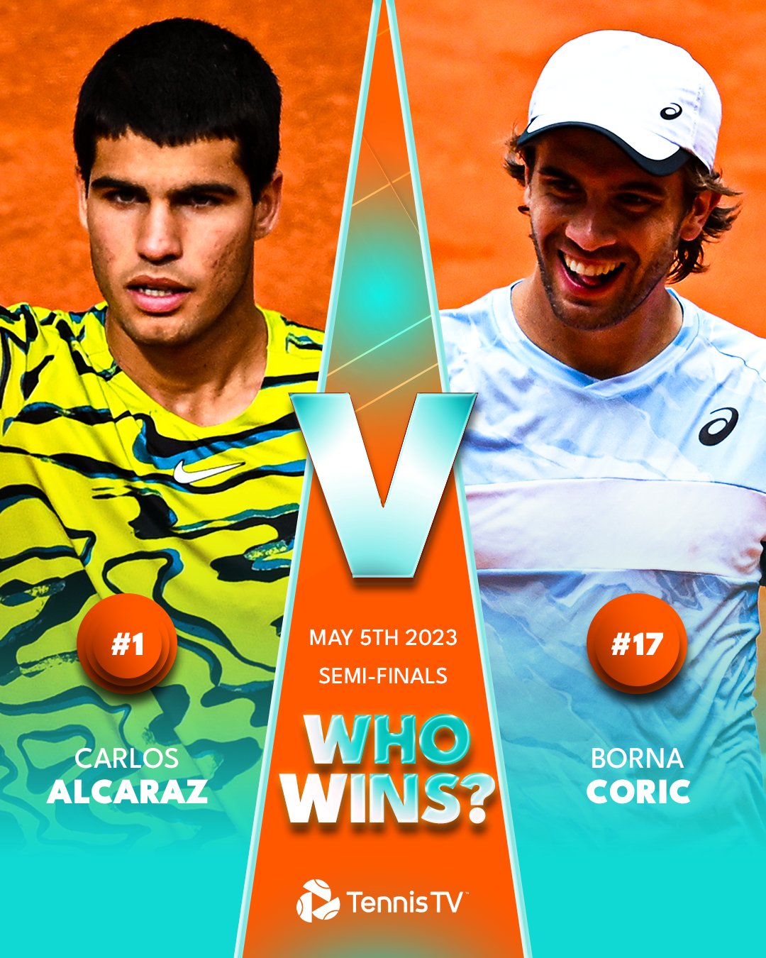 Carlos alcaraz vs borna coric