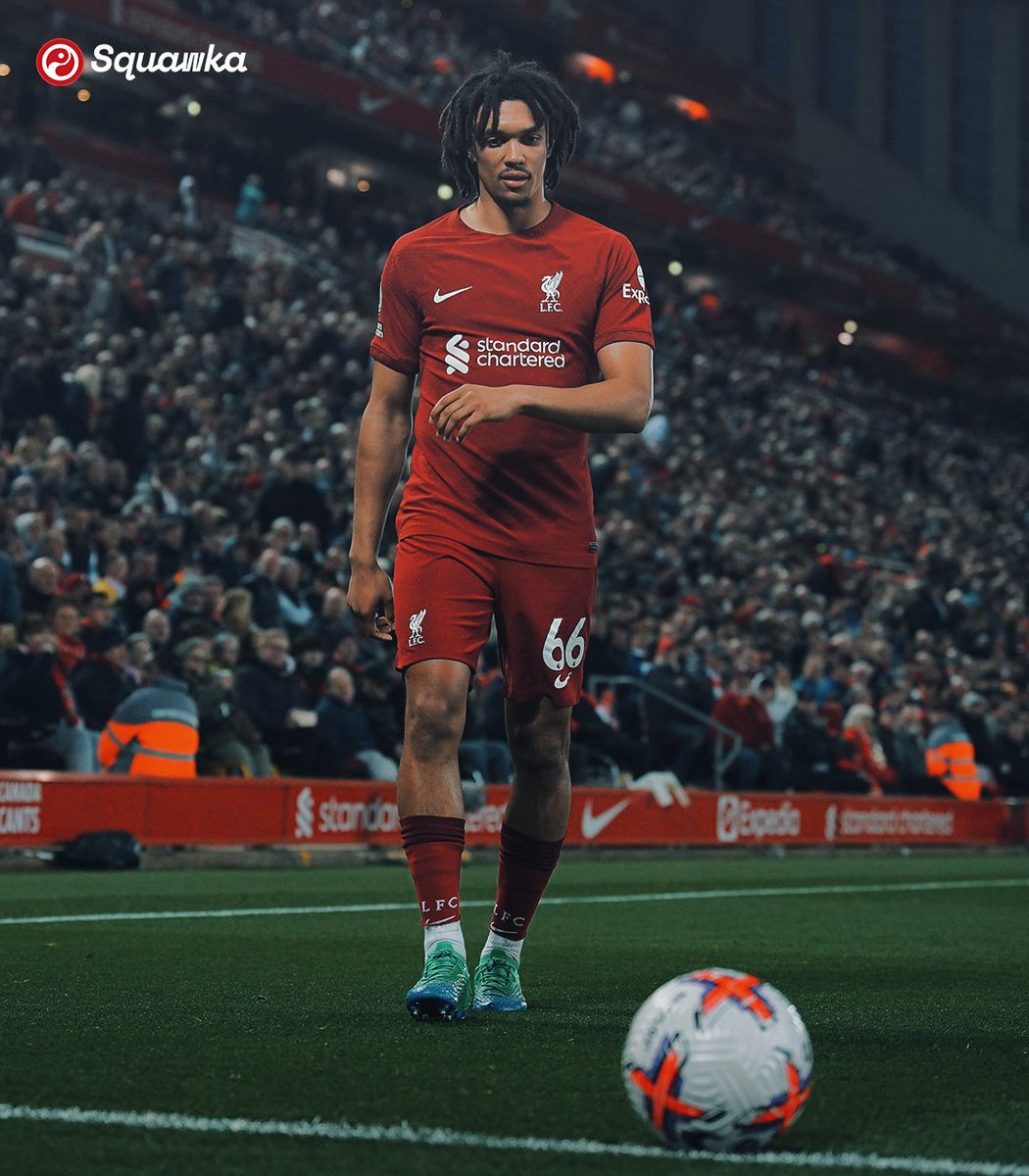 Squawka_Live's tweet photo. Trent Alexander-Arnold's game by numbers vs. Fulham:

◉ Most touches (122)
◉ Most ball recoveries (15)
◉ Most passes into final ⅓ (23)
◉ Most passes into opp. box (12)
◎ 5 duels won
◎ 3 tackles made
◎ 2 take-ons completed
◎ 2 interceptions
◎ 2 clearances
◎ 0 fouls

🥶 https://t.co/WtKYiZyvic