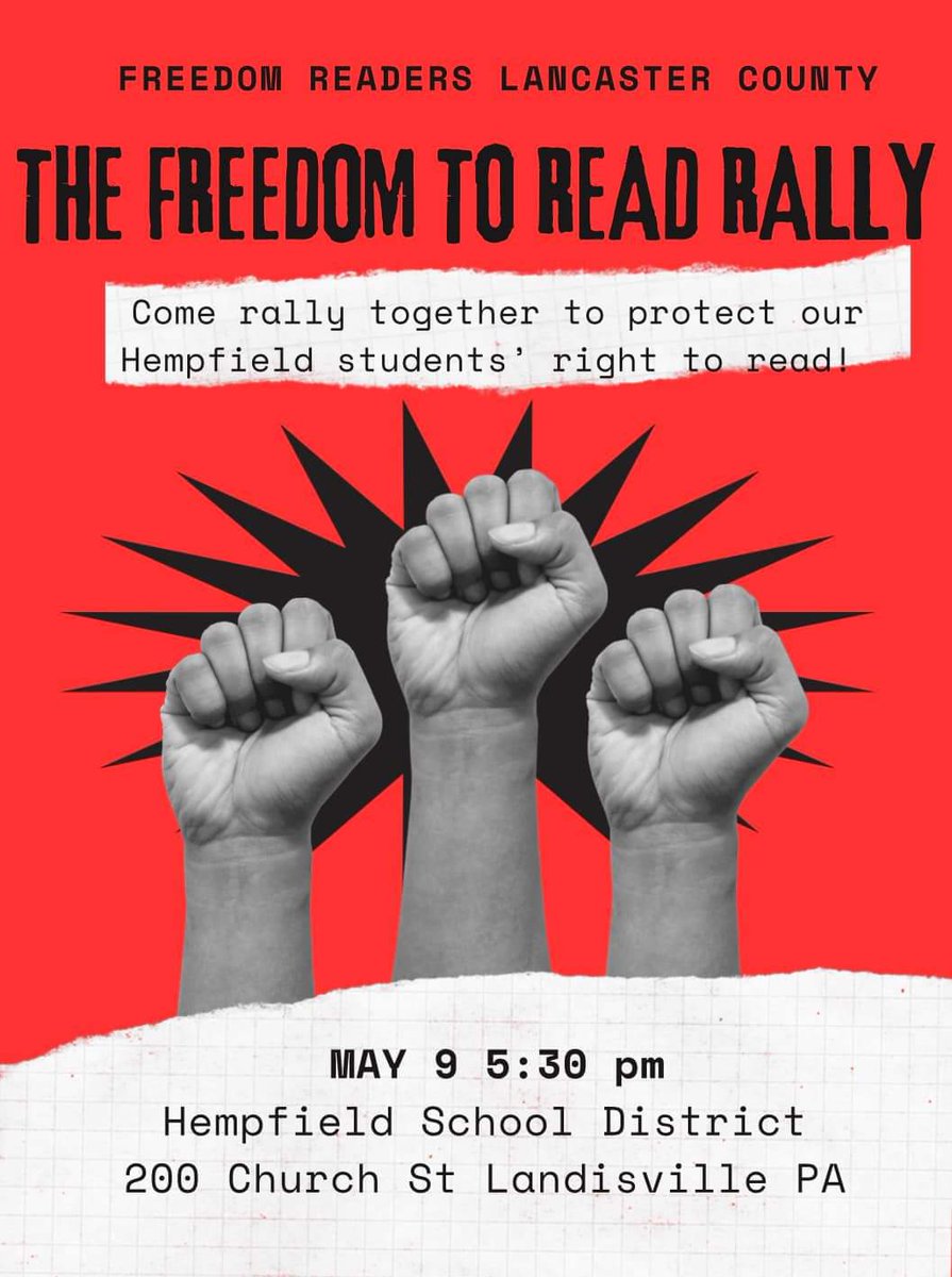 Join this action next week. Remember, the book bans only a beginning and they are never about the books.