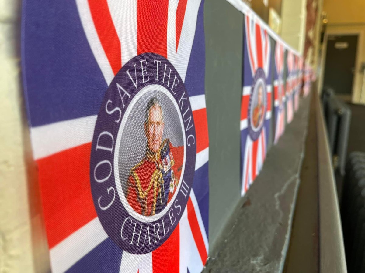 Flags are flying over our Palace. Let the festivities begin! #Coronation2023 #devon #paignton