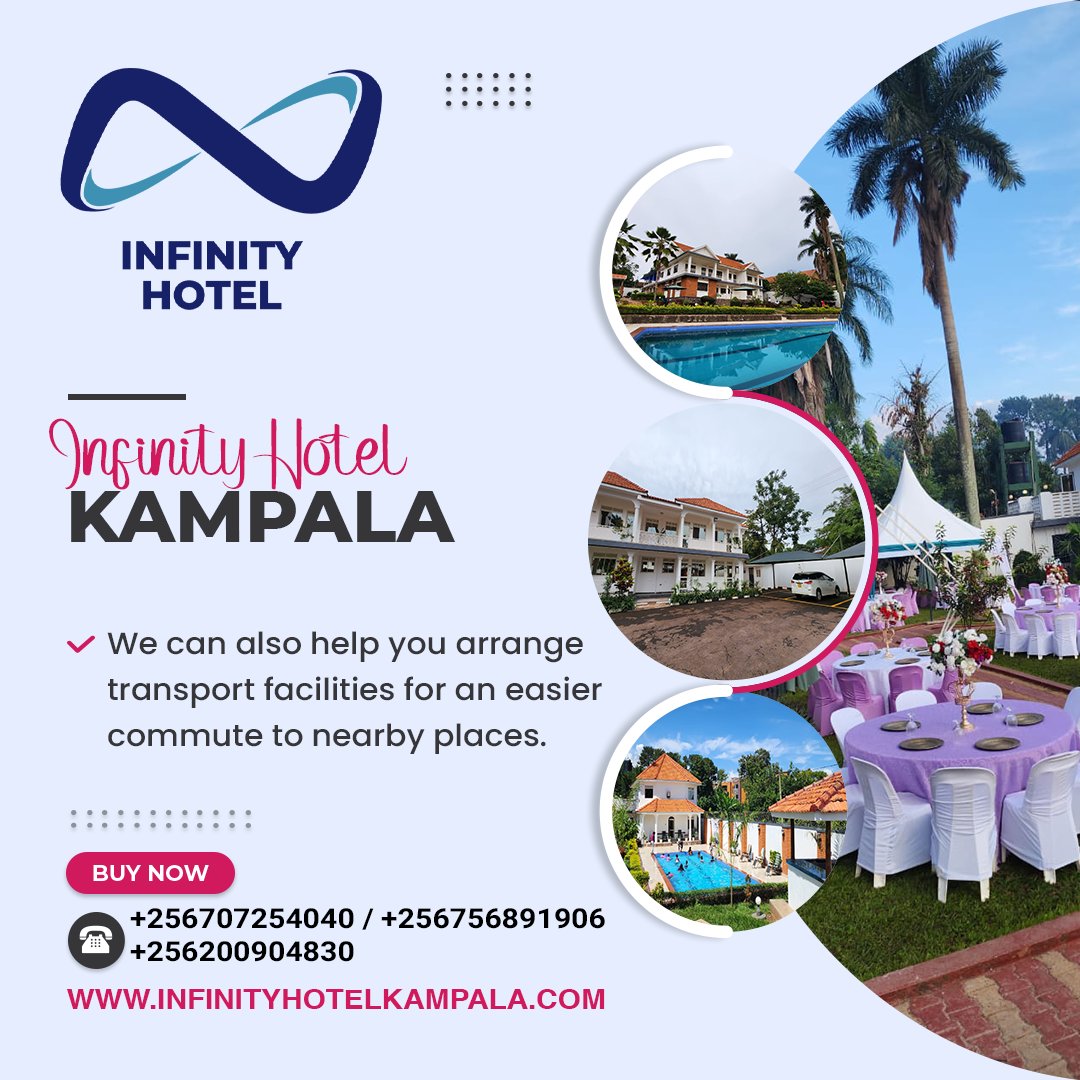 infinityhotelk's tweet photo. We can also help you arrange transport facilities for an easier commute to nearby places.
For Booking: +256200904830 / +256707254040 / +256756891906
.
.
.
.
#kampala #Uganda #infinityhotel #hotelroom #hotel #welcome #hotelroom #décoration #relaxing #elegance #Comfort https://t.co/CcQE3t3SHt