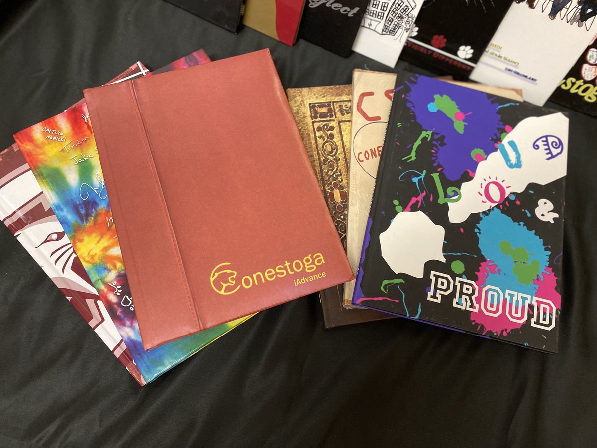 StogaJournalism's tweet photo. Attention Conestoga graduates that were in attendance between 2001-2019!! We have an abundance of old (brand new) yearbooks for sale for $15 per book! Fill out the attached Google Form if you are interested in purchasing one. Spread the word! https://t.co/WH1FG3QfpX https://t.co/JmQZuXaZH9