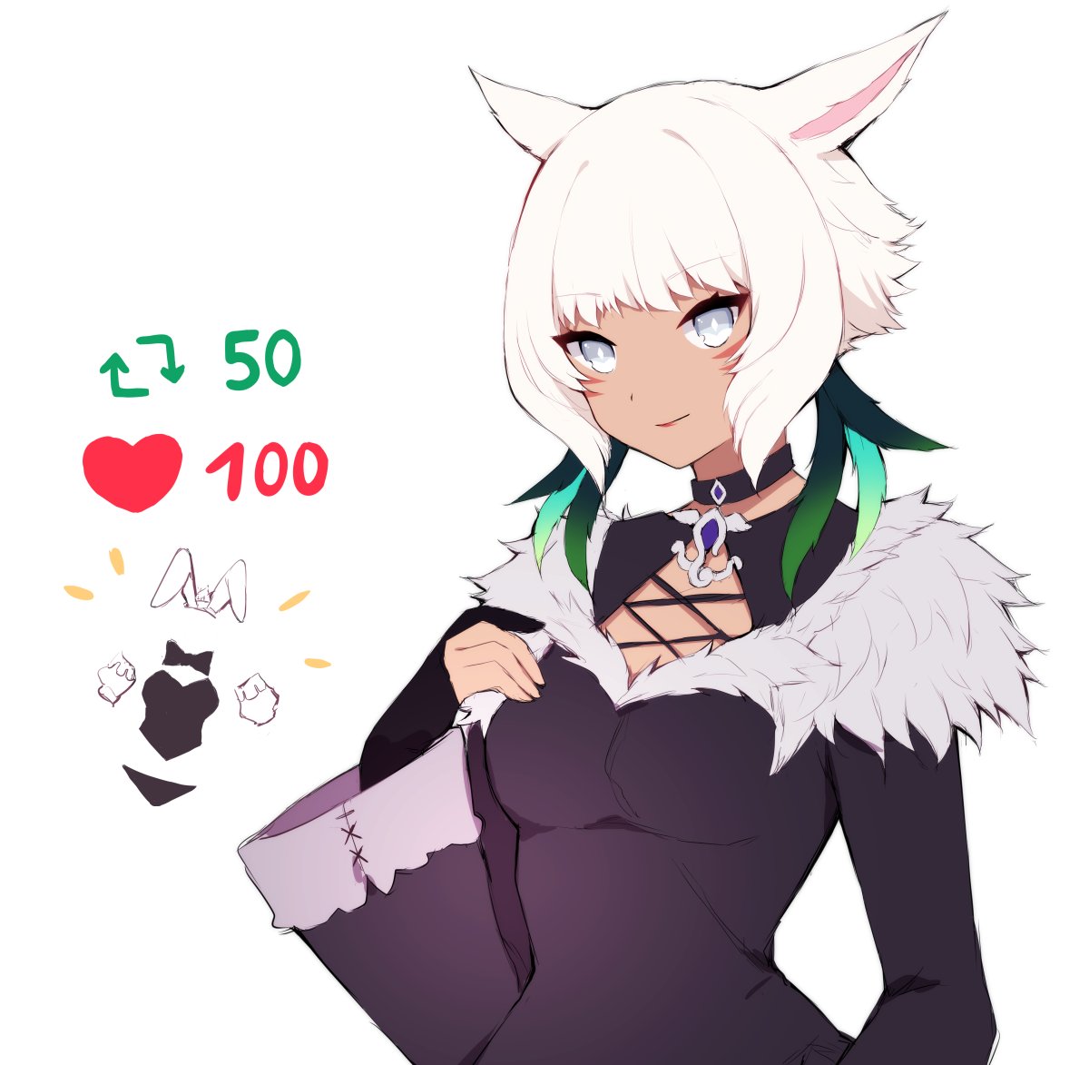 sheepymaid's tweet photo. Bunny costume Y'shtola? 🐰 https://t.co/tZ0n7ZuRDK