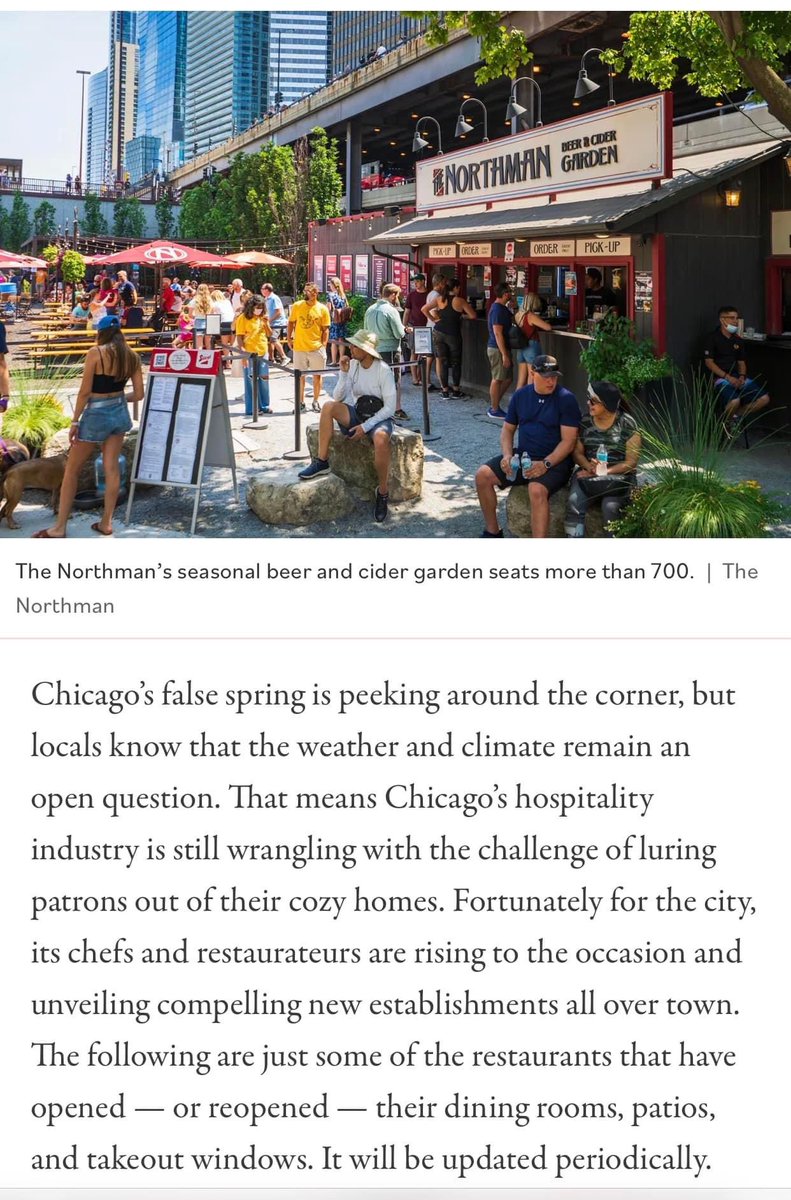 Thank you @eaterchicago for the feature and for spreading the word about our opening! We’re open daily starting tomorrow! Check social media for updates about our hours or any unforeseen closures! #summeriscoming