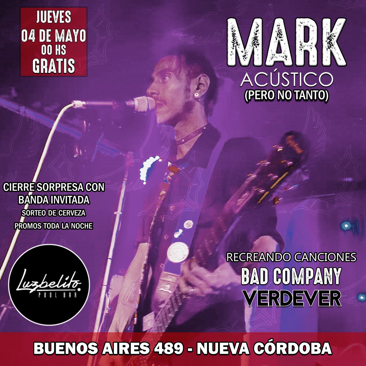 Surgió un cambio a último momento, así que actualizo el flyer. Siguen en pié las canciones de <a href="/VerdeverOficial/">Verdever Oficial</a> y <a href="/badcompanypunk/">badcompanypunk</a> obveeeo!
Sale birrita de jueves?