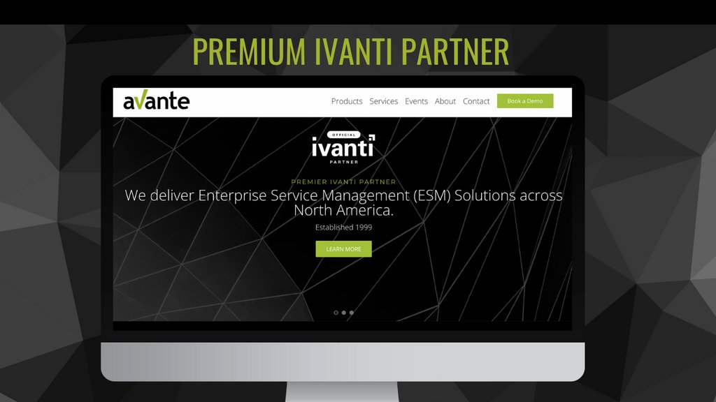 AvanteSolutions's tweet photo. We are a premium Ivanti Partner!

👉🏻 We deliver enterprise service management (ESM) solutions across North America since 1999!

Learn more at 👉🏻 https://t.co/72QfkKNQw2 https://t.co/Ok4ES20feT
