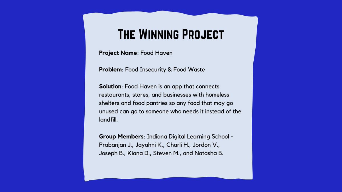 Congrats to INDLS for winning @volunteerSuitUp’s #TakeOnTech challenge. Want to learn more about the Take on Tech and the winning app? Check it out here: bit.ly/3NzNYN8