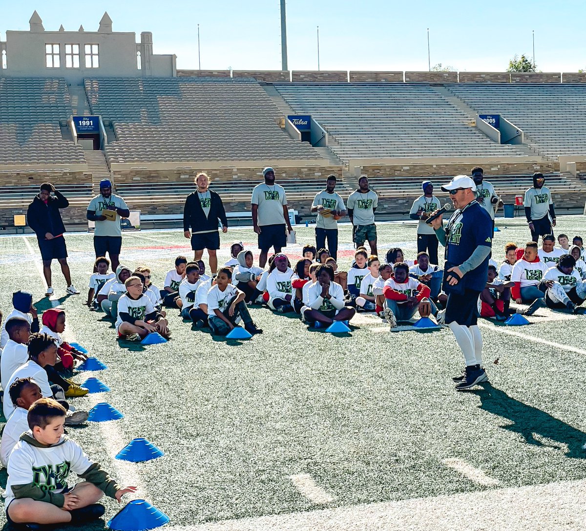 Our guys enjoyed helping out last weekend at Tyler Lockett’s football camp!
<a href="/TDLockett12/">Tyler Lockett</a> 
#ReignCane👑🌀