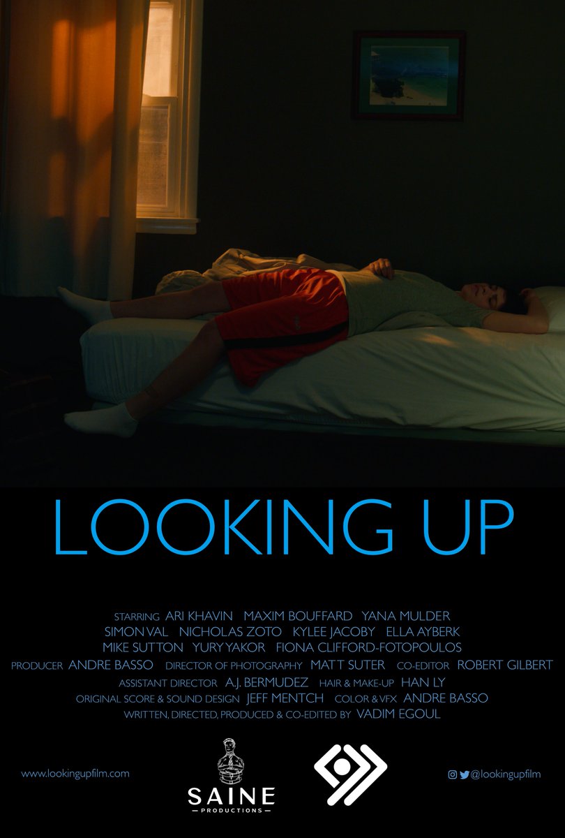 SaineProds's tweet photo. Excited to reveal the poster for Looking Up! Details on our premiere coming soon… https://t.co/STl784eD5N