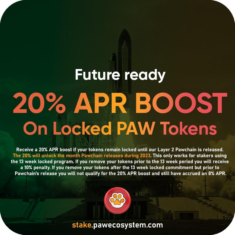 RyboshiNakamura's tweet photo. I'm starting to like seeing my $Paw growing with the staking program 👀

Never received 20% on my savings before, this is insane 🚀🚀🚀

Stake your tokens below
https://t.co/f1Ajd3hCgu https://t.co/CevDEucTju