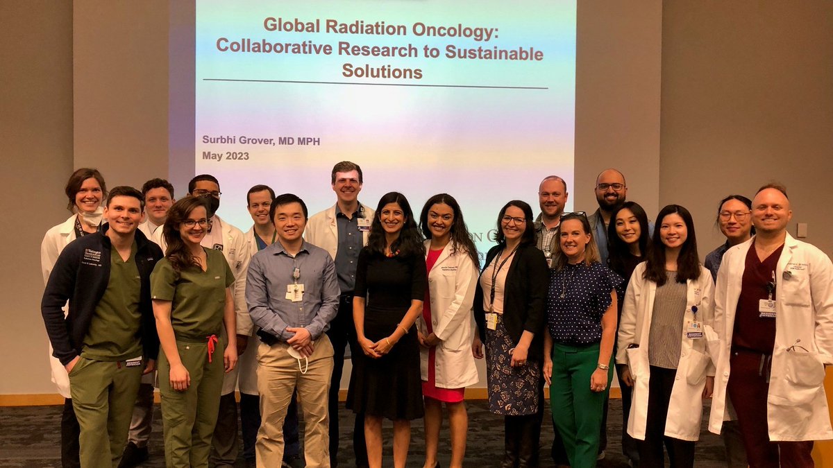WashUMedRadOnc's tweet image. Our residents with Dr. Surbhi Grover, our Wasserman Lecturer, and our #Gynonc team - before their Q&amp;amp;A time.