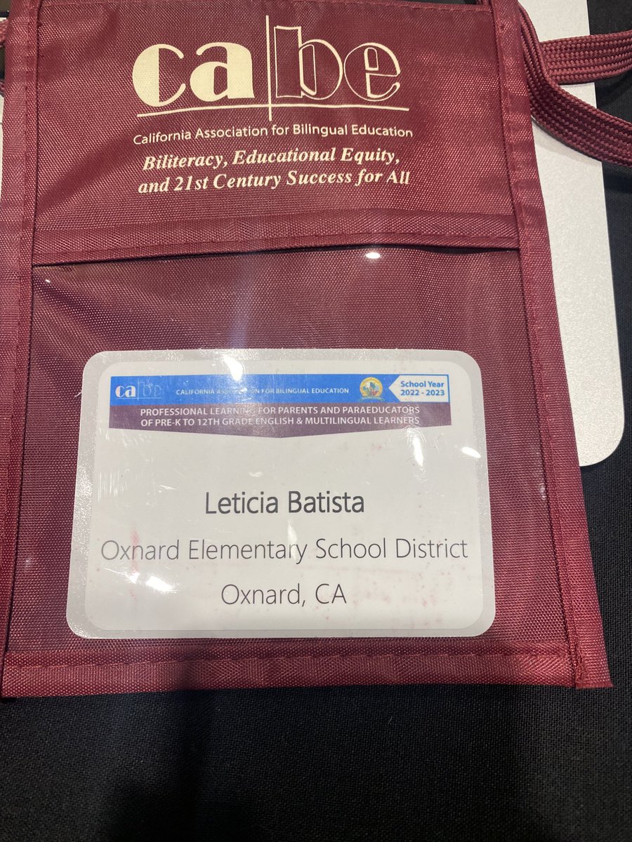 So happy to be joining the #CABE family to support our Parents and Para professionals in their own learning #CABE2023Riverside #OxnardK8 #OxnardBiliteracy