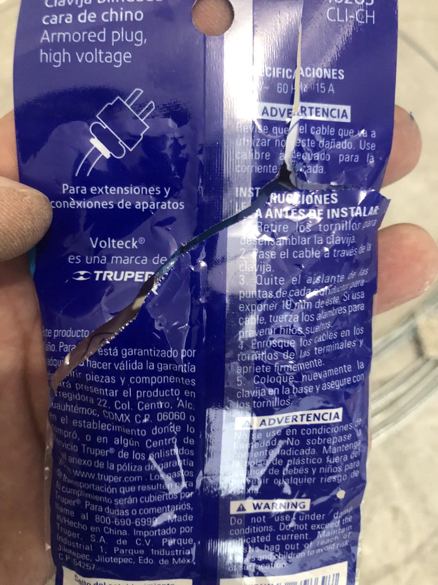 lamafiadelpower's tweet image. Hice una instalación eléctrica y compré ésta clavija “Cara de Chino” 220v.

Los chinos no andan lloriqueando porque les ofende el mote, como Tenoch y su #PoderPrieto.

☝🏻🧐 Ellos fabrican éstas clavijas, las mandan a México y ganan buen dinero.