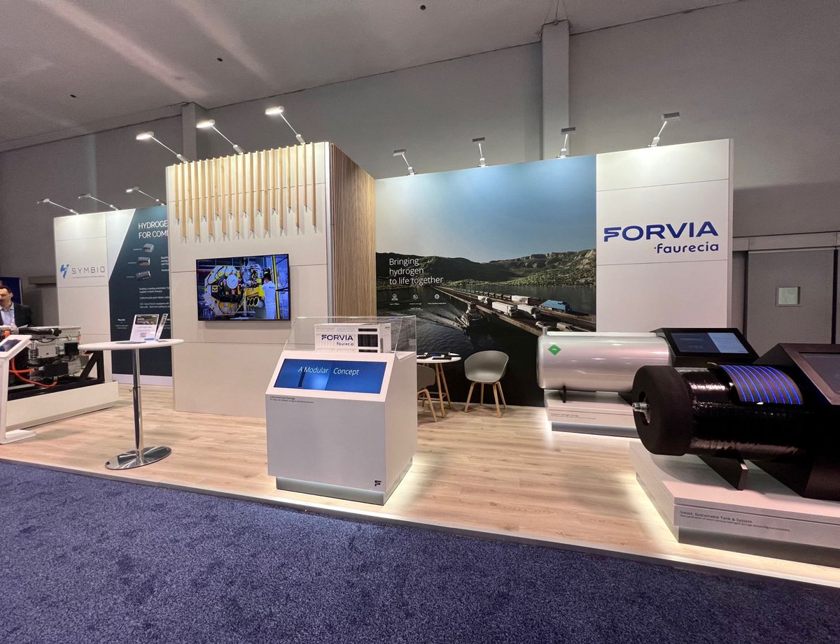 Faurecia and Symbio teams are ready to welcome you at our booth. Come and meet us at #ACT Expo 2023 - 📅  May 2 – May 4 at booth #7053
#sustainablemobility #zeroemissions   #hydrogen #inspiringmobility #storage #forviaproud #distribution #ACTEXPO2023 #tank
