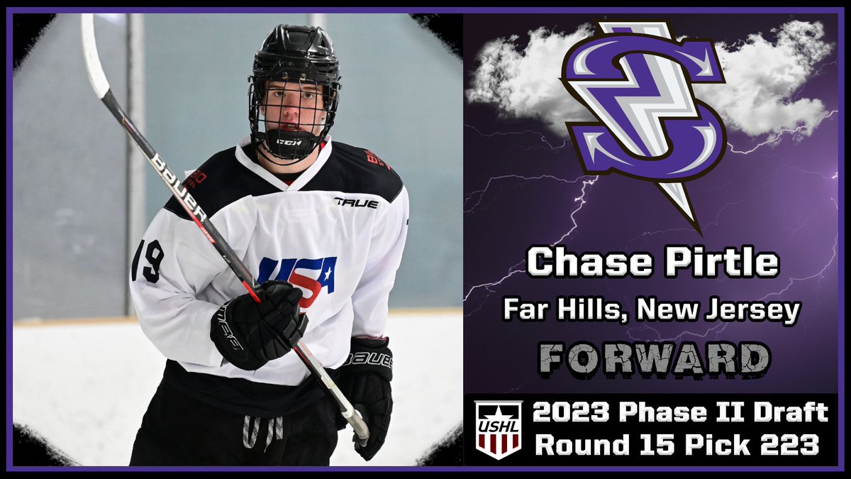 We have selected forward Chase Pirtle with the 223rd overall pick in the 15th Round of the 2023 USHL Phase II Draft! #StormAhead #USHLDraft