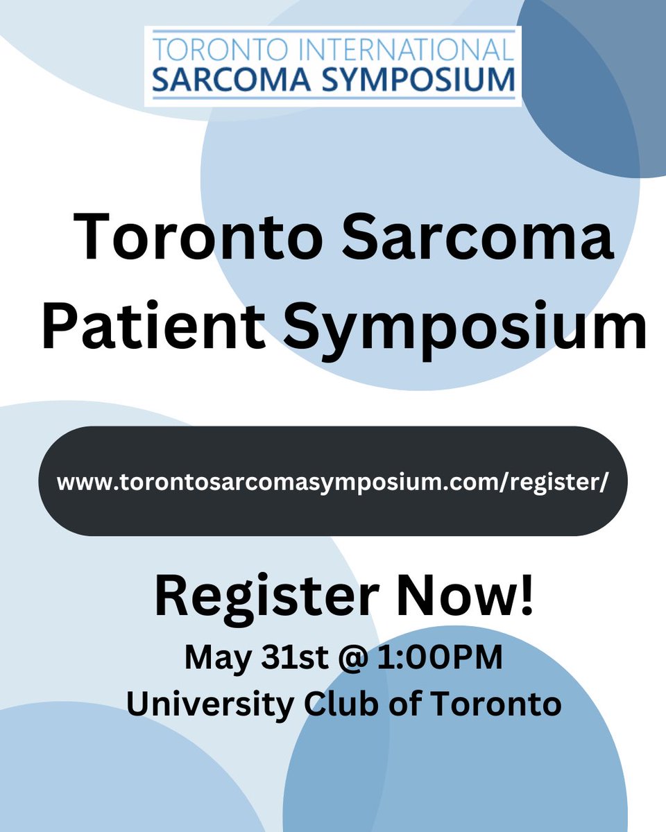 Gladdy Lab (@gladdylab) on Twitter photo Join us June 1 in person or online for an Update in Sarcoma Care with experts <a href="/CrisyRoland/">Christina Roland, MD, MS</a> <a href="/DKirschMDPhD/">David Kirsch, MD, PhD</a> #JoshYamada <a href="/JoannaPrzybyl/">Joanna Przybyl</a> #Davidshultz #AlbiRazak and more!
Sessions on: Regional Therapies, Precision Oncology, MultiD care along with Patient Symposium Join us June 1 in person or online for an Update in Sarcoma Care with experts <a href="/CrisyRoland/">Christina Roland, MD, MS</a> <a href="/DKirschMDPhD/">David Kirsch, MD, PhD</a> #JoshYamada <a href="/JoannaPrzybyl/">Joanna Przybyl</a> #Davidshultz #AlbiRazak and more!
Sessions on: Regional Therapies, Precision Oncology, MultiD care along with Patient Symposium