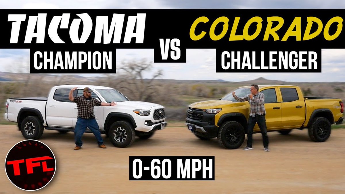 The 2023 Chevy Colorado has officially landed to challenge the current Toyota Tacoma for dominance. Do we have a new top truck on our hands? (Yes, we know the new Tacoma is coming - we'll do a rematch soon!)
#chevy #colorado #toyota #tacoma

tfltruck.com/2023/05/will-t…