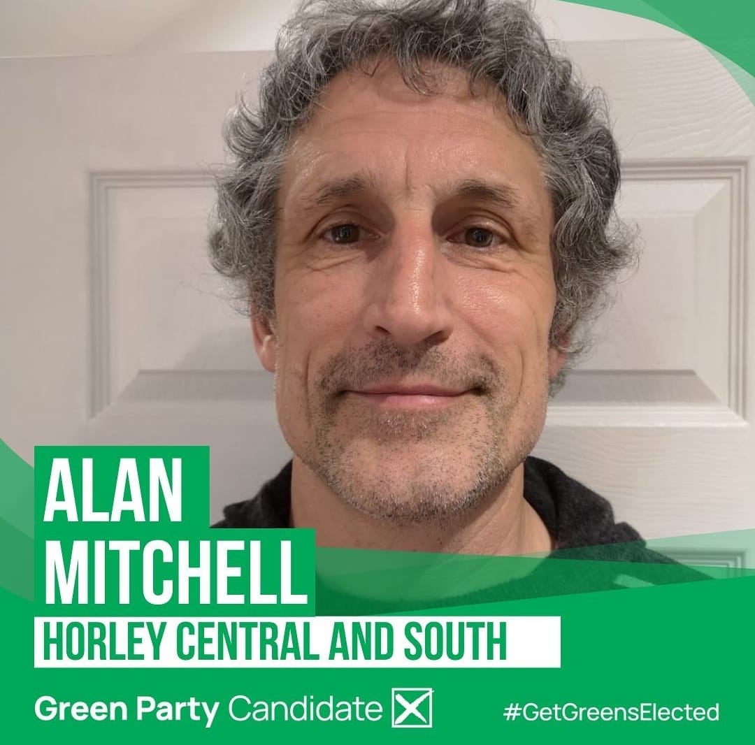 vlcgreenparty's tweet photo. ALAN (MITCH) MITCHELL - Green Party 💚
Standing for HORLEY South &amp; Central
Reigate &amp; Banstead Borough Council
#LocalElections2023 #Candidates #greencandidate #GreenParty #reigateandbanstead #horley #RBBC #boroughcouncil #candidate #salfords #votegreen https://t.co/BhZI5kowSy https://t.co/H4jLBdiWHr