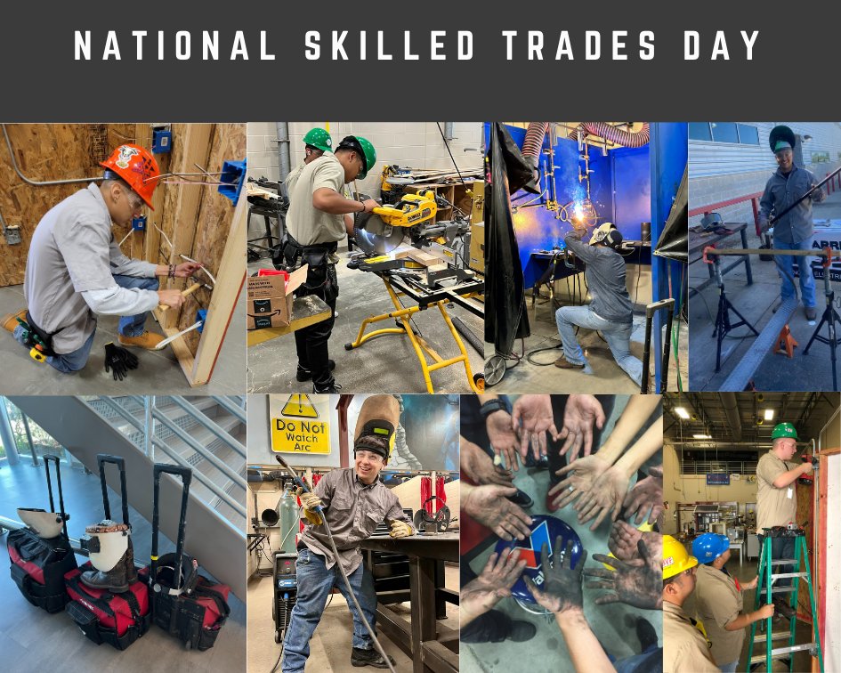 It's National Skilled Trades Day and we'd like to celebrate those who work in the trades and also our CTE students that are learning a trade. #PISDCTE #CTE #CTEAllStars #nationalskilledtradesday