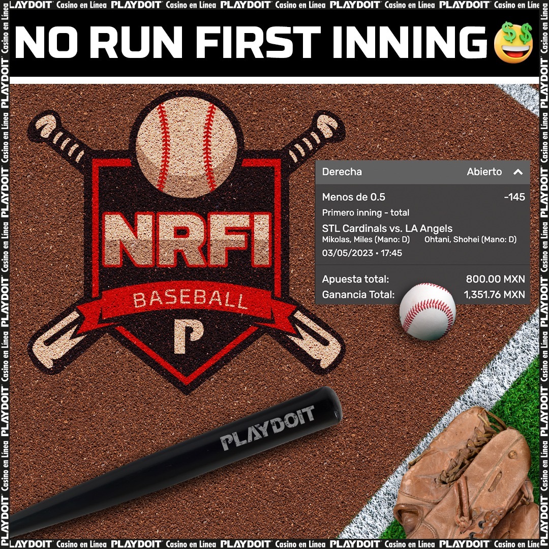🚨 NO RUN FIRST INNING 🚨

👀 Sobrinos, denle Like, RT y comenten con el #NRFIPlaydoit y si no tenemos carreras en el 1er inning de estos dos partidos, regalaremos 5 bonos entre los que sigan las indicaciones. 

¿Quién se apunta? ⭐️⚾️