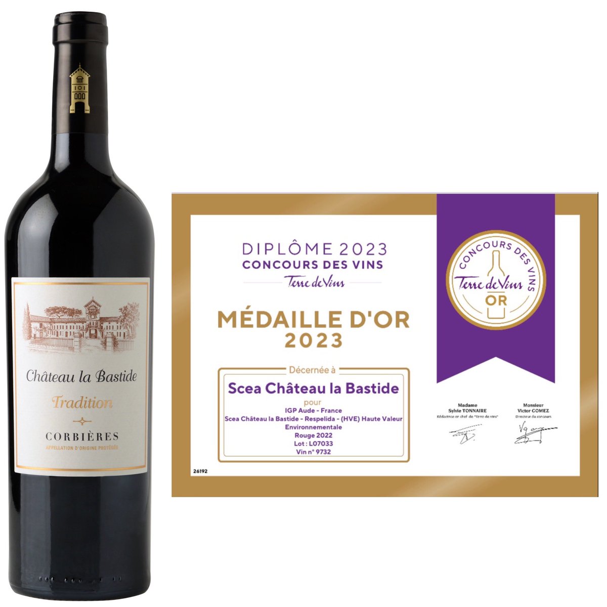 11200chlb's tweet photo. Ravie d’avoir décroché 3 nouvelles médailles 🥇 @TerredeVins 2023!  IGP AOP sont récompensés pour leur grande qualité! @aoccorbieres @audetourisme @vi_aude #corbieres #cavisite #sommelier #conversionbio #languedoc https://t.co/FFNZRxunPc