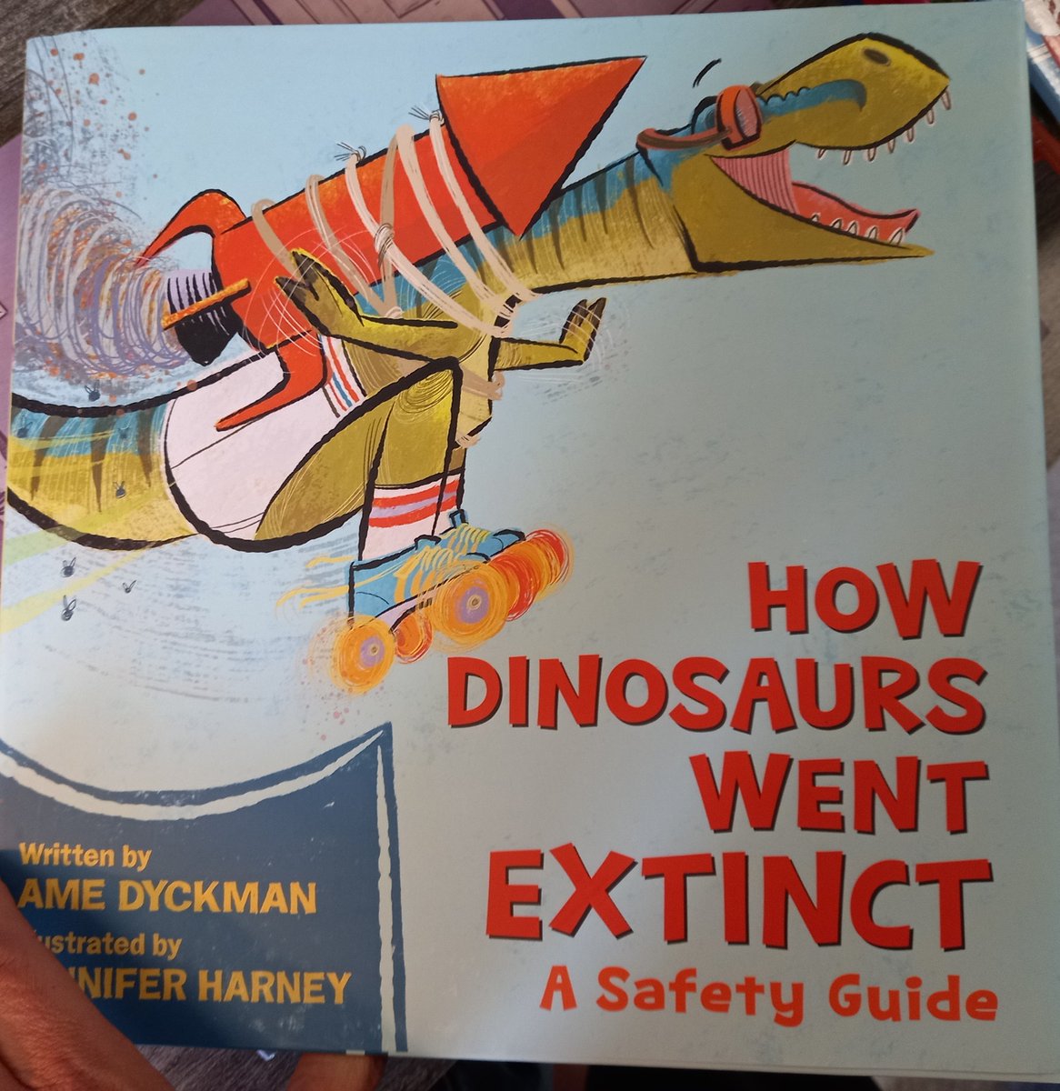 MrsCleaveley's tweet photo. @AmeDyckman look what arrived in the library! Just in time for our Ks dinosaur unit.
(My favourite page is brachiosaurus)
#librarytwitter
#loveourlibrary https://t.co/0J4dlol8ad