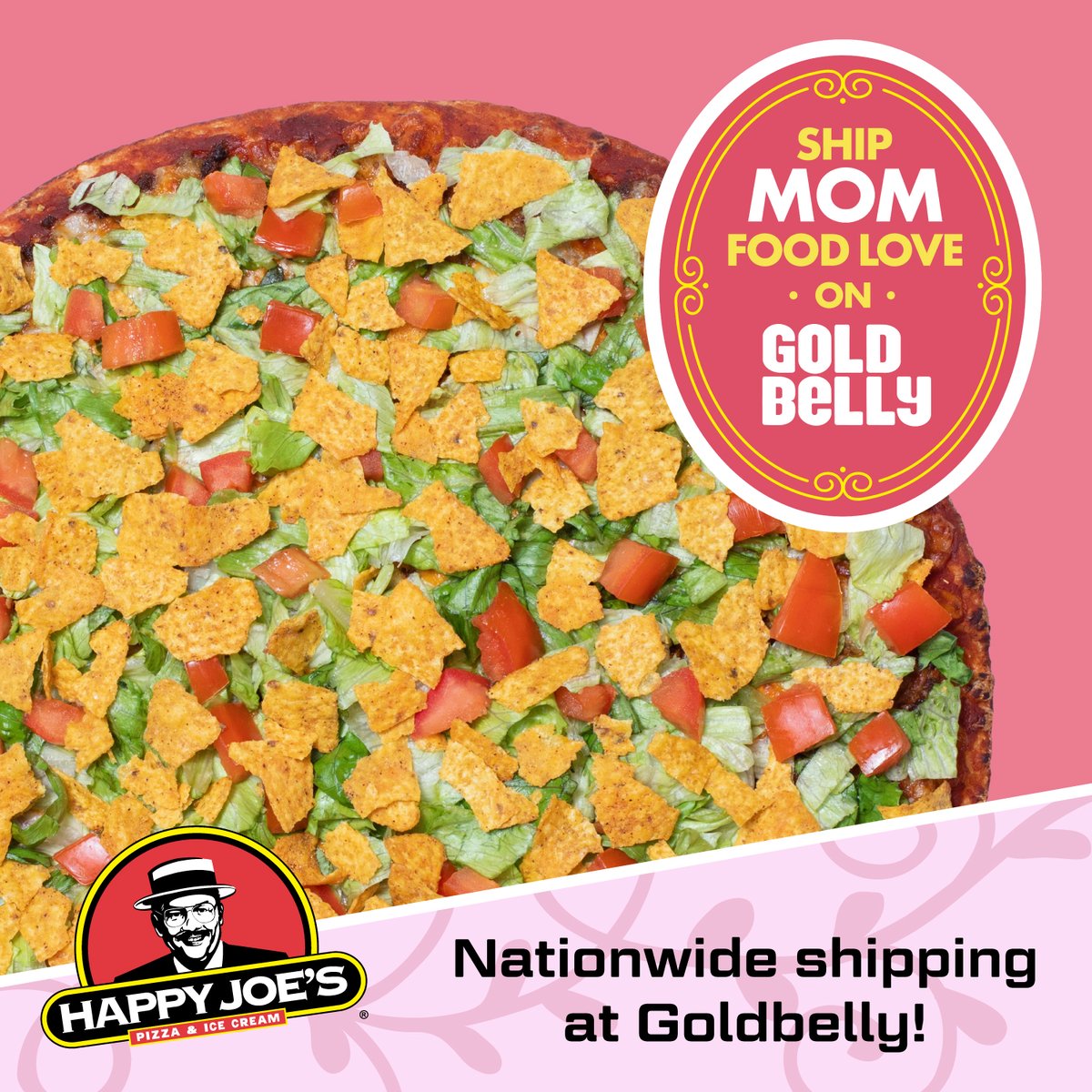 Make this Mother's Day special for the mom in your life with our world-famous Taco Joe pizza from Happy Joe's! Order now and get it delivered nationwide through @goldbelly. Click the link in our bio to order today and give Mom the best gift ever!