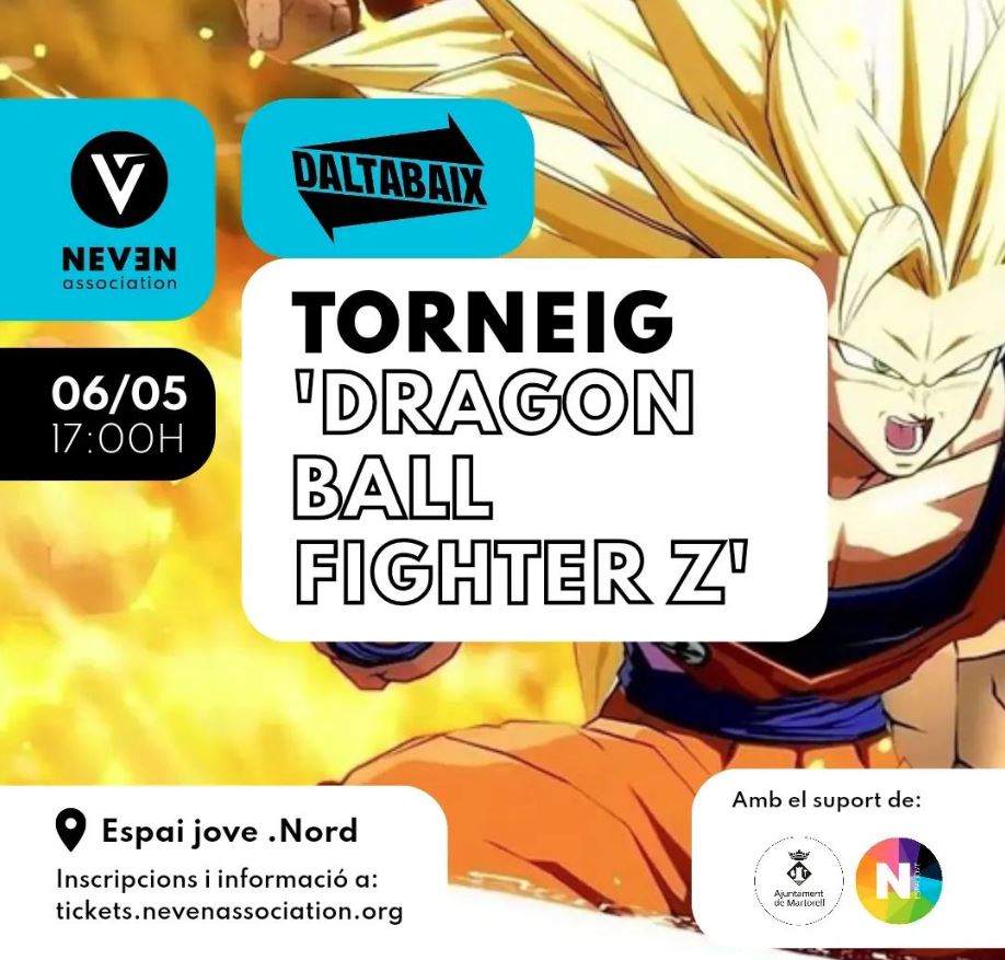 💪ESTAMOS DE VUELTA!
Colaboramos con @nevenassoc para hacer un "Rey de la pista"
Quieres saber mas?

Torneig de “Dragón Ball Fighter Z” al Daltabaix (nevenassociation.org)

#martorell #gaming #fightinggames #dragonball #dragonballfighterz #ps4 #daltabaix #daltabaixmartorell