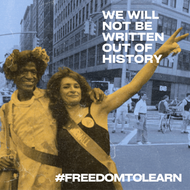 We will not be written out of history! #freedomtolearn #bannedbooks #wpaws #wpwgs #wpcsjs #wplas #africanascholar #blackstudies #wpunj #DefendBlackStudies #DefendQueerStudies #teachtruth
