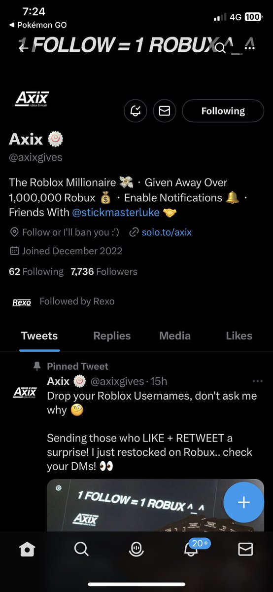 SwadFish01's tweet photo. @axixgives im broke with 400 robux left lol https://t.co/CTWHm7jGME