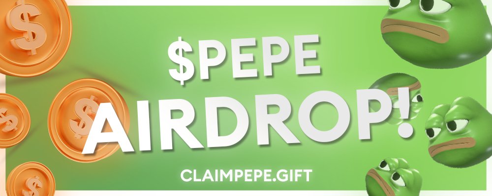 🔴‼ BREAKING!! ‼🔴

$PEPE IS DOING AIRDROPS NOW!!! BE FAST TO CLAIM YOUR FREE PEPE TOKENS!

collectpepe.gift is their only official link ‼️ always verify the URL

#web3 #eth $pepe #PEPE #PepeCoin $BOB $doge #memecoins $SUI $musk #aidoge #hex #zkSync #FOMC $WSB #SUI $RUG