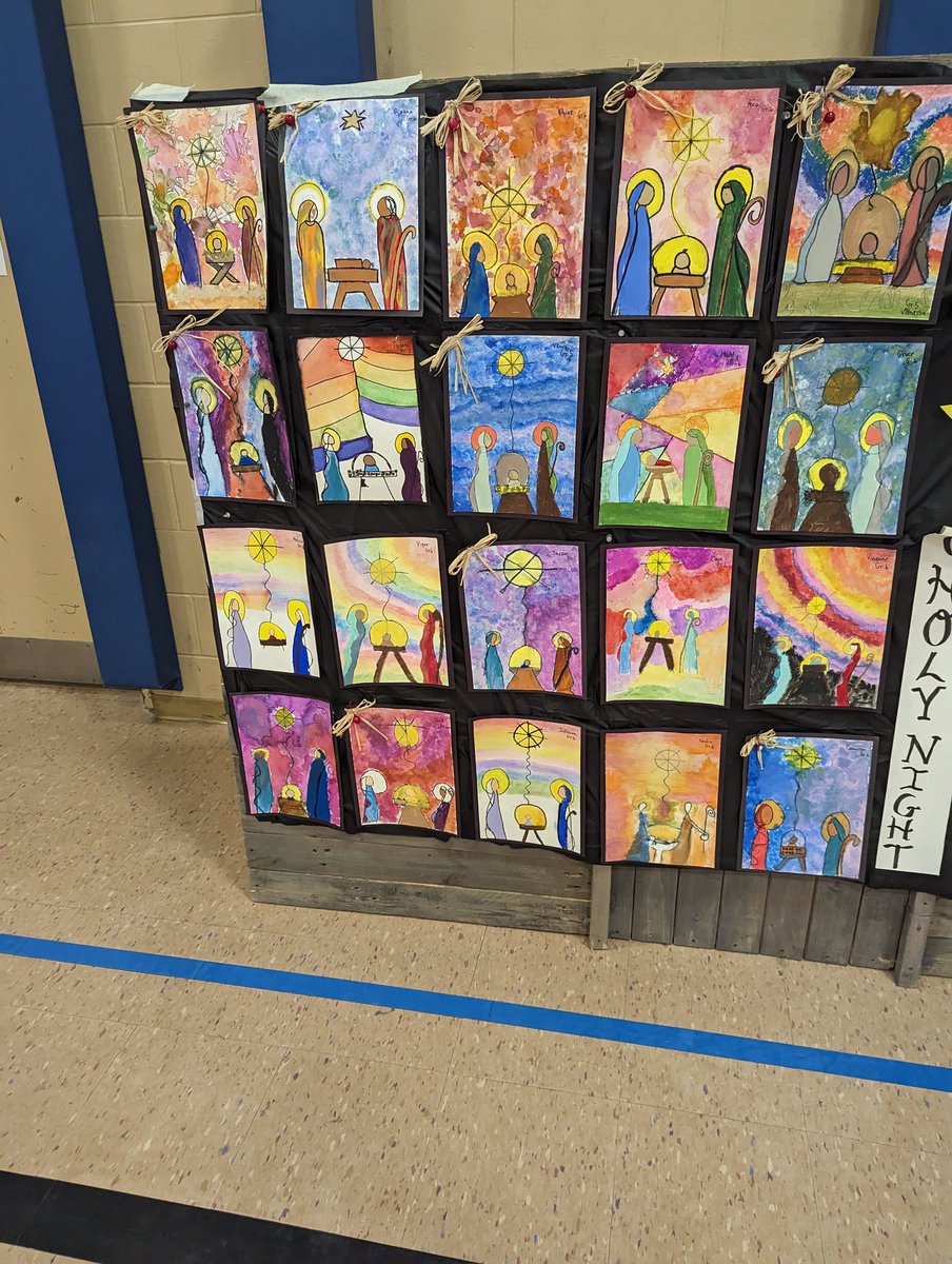 tcristelliarts's tweet photo. Wow!  What a beautiful celebration of student artwork showcased for #CEW2023 @LorettoFalls @niagaracatholic @mrsrgignac https://t.co/MWloaA8RSv